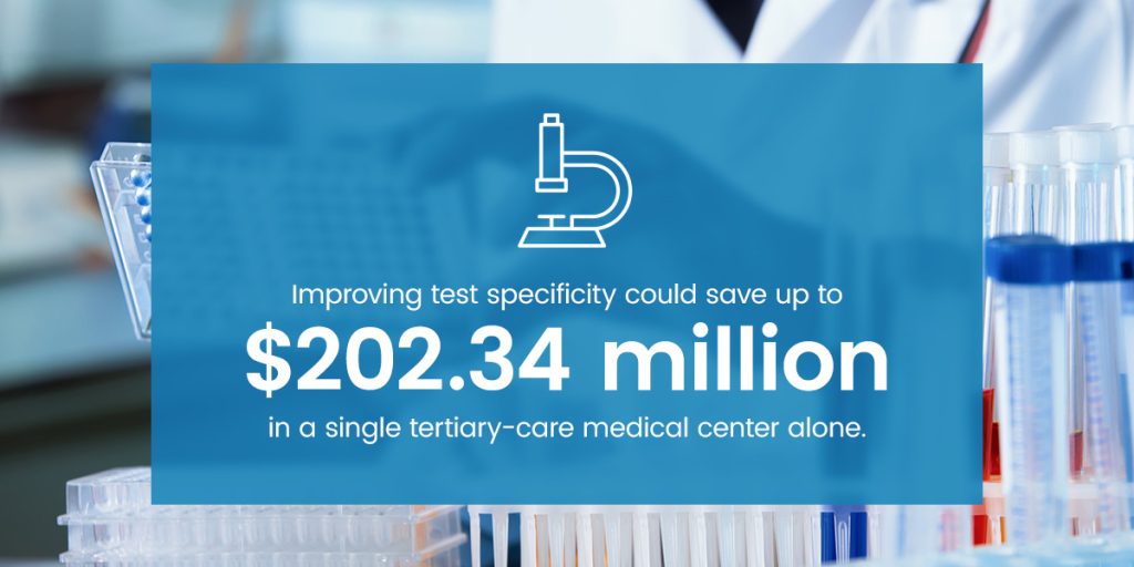 benefit of improving test specificity
